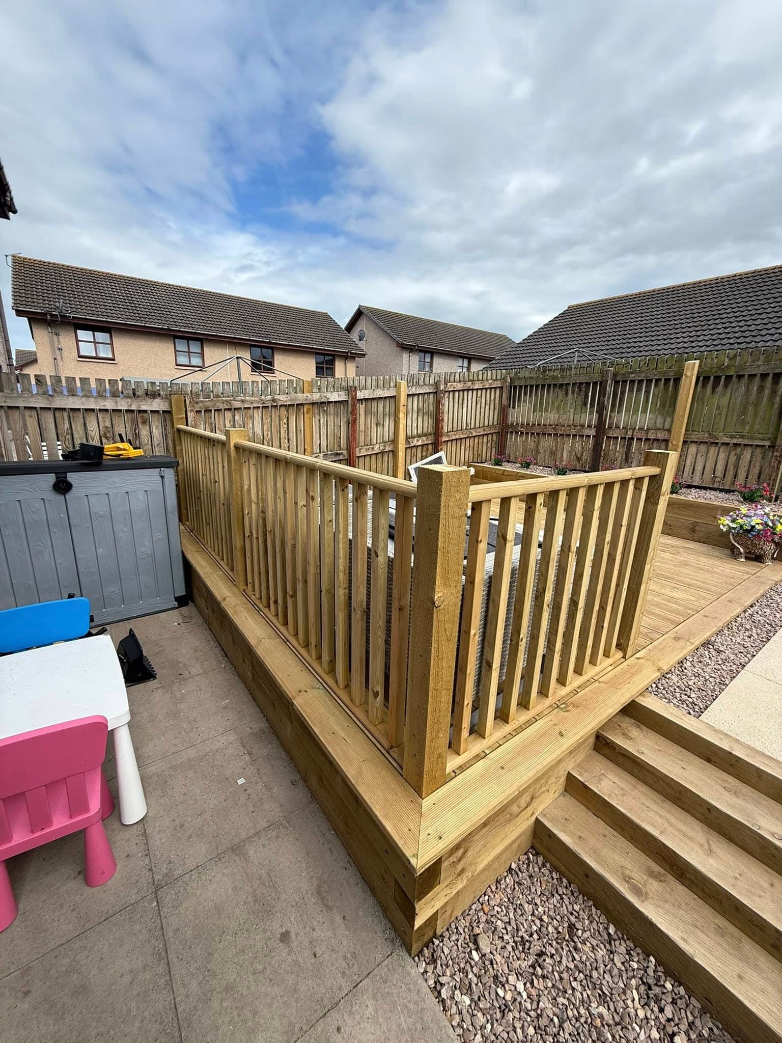 Decking with Balustrade
